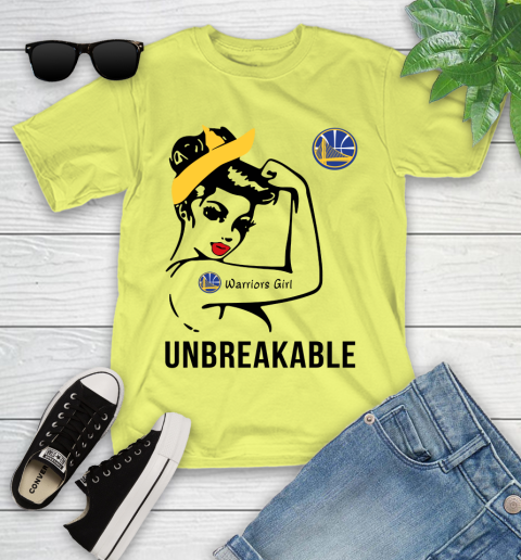 NBA Golden State Warriors Girl Unbreakable Basketball Sports Youth T-Shirt 5