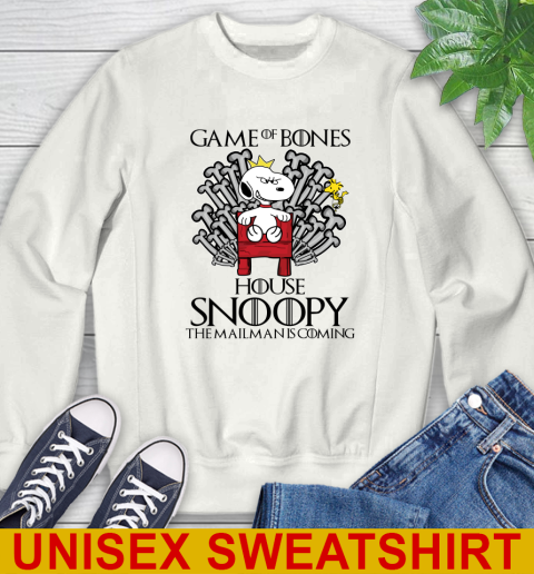 Game of bones house snoopy the mailman is coming tshirt 25