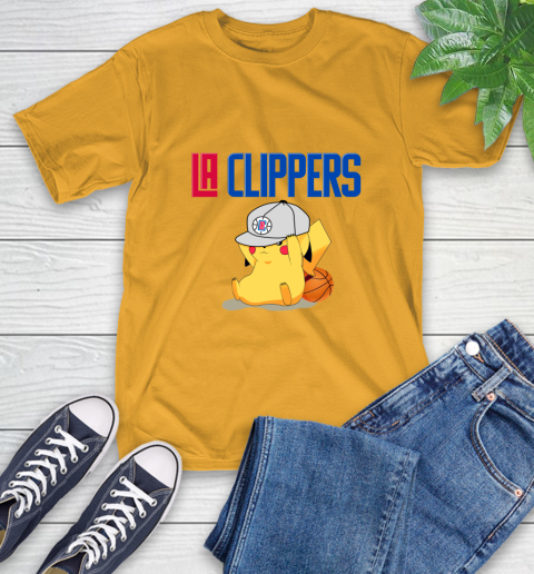 NBA Pikachu Basketball Sports Los Angeles Clippers T-Shirt 3