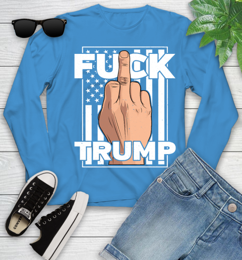 Fuck Trump Middle Finger Anti Republican T Shirt 119