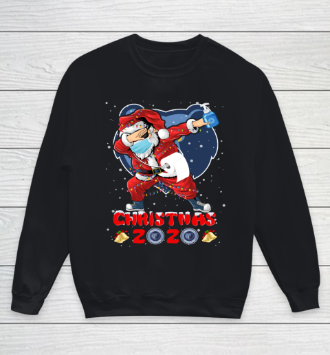 Memphis Grizzlies Funny Santa Claus Dabbing Christmas 2020 NBA Youth Sweatshirt