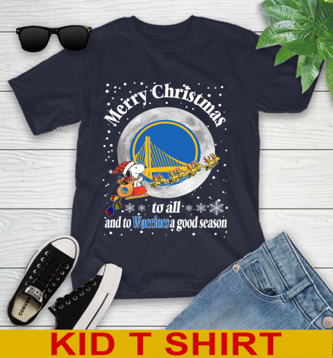 Golden State Warriors Merry Christmas To All And To Warriors A Good Season NBA Basketball Sports Youth T-Shirt 2