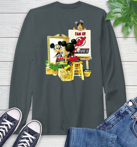 NHL Hockey New Jersey Devils Mickey Drawing Shirt 60