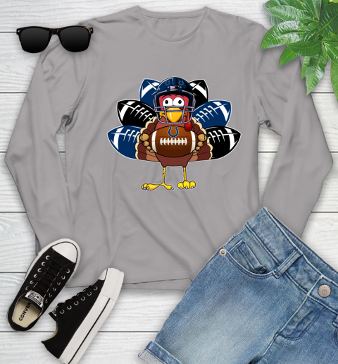 Indianapolis Colts Turkey Thanksgiving Day Youth Long Sleeve 5