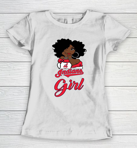 Cleveland Indians Girls Girl MLB Women's T-Shirt 3