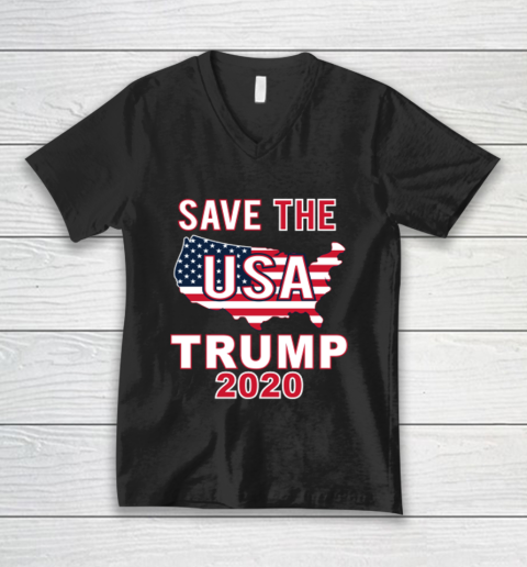 Save The USA Trump 2020 V-Neck T-Shirt