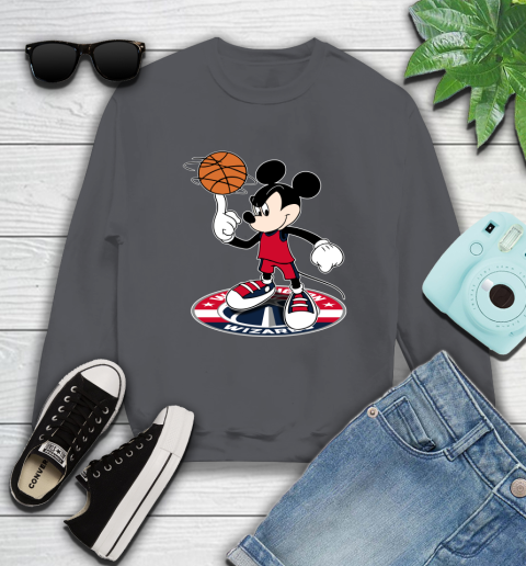 NBA Basketball Washington Wizards Cheerful Mickey Disney Shirt Sweatshirt 6