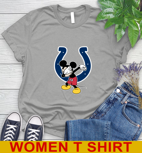 Indianapolis Colts NFL Football Dabbing Mickey Disney Sports Women's T-Shirt 11
