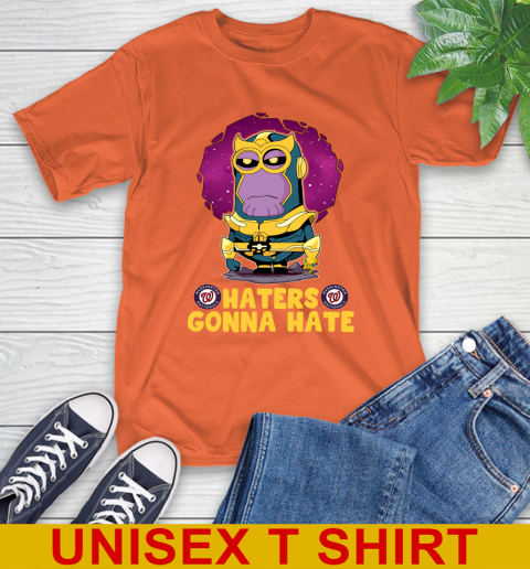 MLB Baseball Washington Nationals Haters Gonna Hate Thanos Minion Marvel Shirt T-Shirt - Image 6