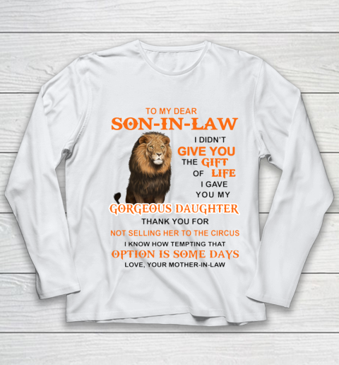 To My Dear Son In Law Youth Long Sleeve