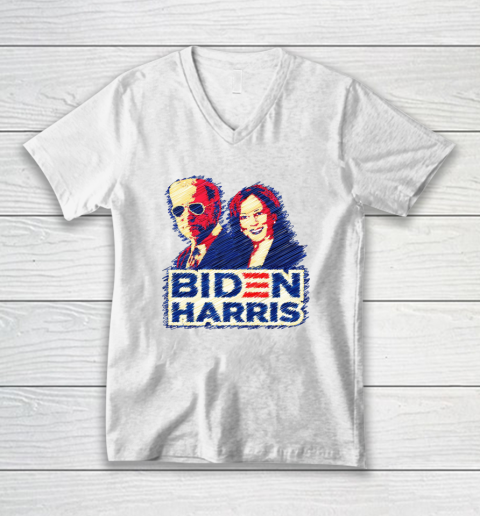 Biden Harris V-Neck T-Shirt