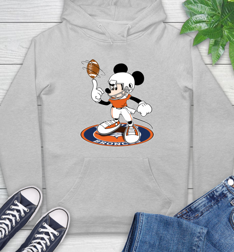 NFL Football Denver Broncos Cheerful Mickey Disney Shirt Hoodie 6