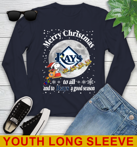 Tampa Bay Rays Merry Christmas To All And To Rays A Good Season MLB Baseball Sports Youth Long Sleeve 2