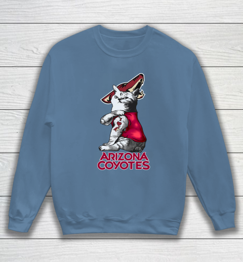 NHL My Cat Loves Arizona Coyotes Hockey Sweatshirt 6
