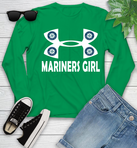 MLB Seattle Mariners Under Armour Baseball Sports Youth Long Sleeve 7
