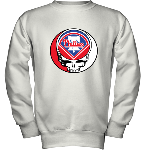 Philadelphia Phillies The Grateful Dead Baseball MLB Mashup Youth Sweatshirt