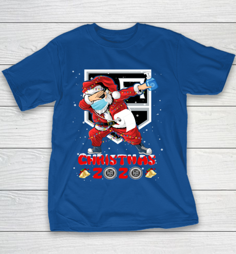 Los Angeles Kings Funny Santa Claus Dabbing Christmas 2020 NHL Youth T-Shirt 6