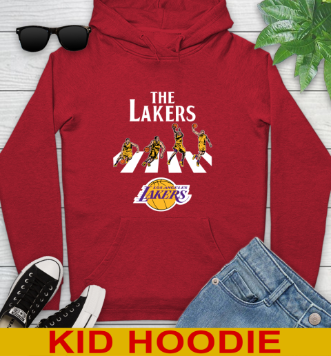NBA Basketball Los Angeles Lakers The Beatles Rock Band Shirt Youth Hoodie 11