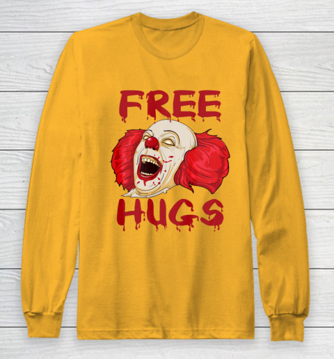 Free Hugs T Shirt Evil Killer Scary Clown Halloween Gift Tee Free Hugs T Shirt Evil Killer Scary Clown Halloween Gift Tee