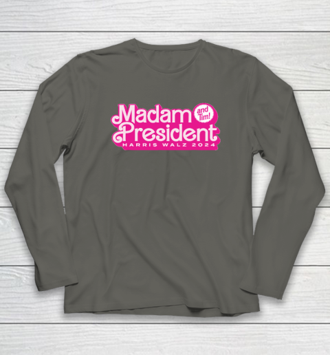 Madam President (and Tim!) Kamala Harris Long Sleeve T-Shirt 4