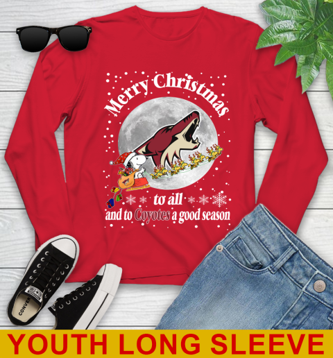 Arizona Coyotes Merry Christmas To All And To Coyotes A Good Season NHL Hockey Sports Youth Long Sleeve 11
