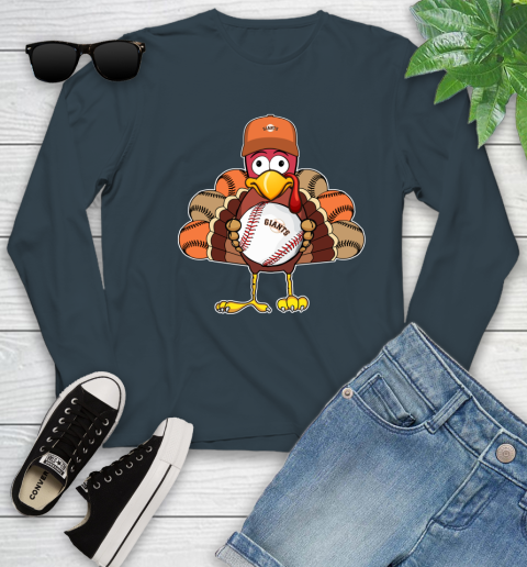 San Francisco Giants Turkey thanksgiving Youth Long Sleeve 8