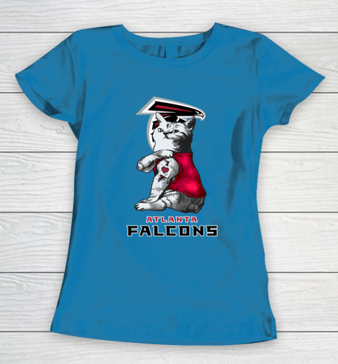 NFL Football My Cat Loves Atlanta Falcons Women's T-Shirt 6