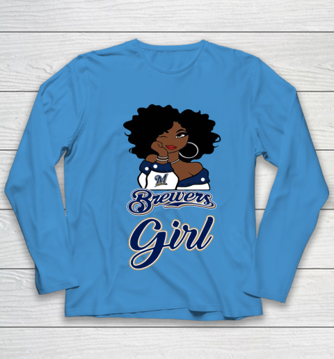 Milwaukee Brewerss Girl MLB Youth Long Sleeve 7