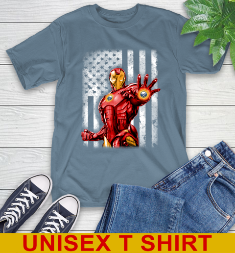 Buffalo Sabres NHL Hockey Iron Man Avengers American Flag Shirt T-Shirt 8