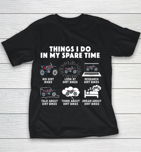 6 Things I Do In My Spare Time Motocross Youth T-Shirt