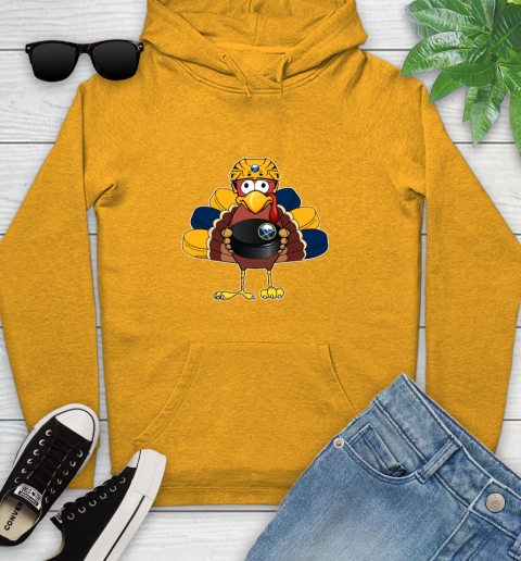 Buffalo Sabres Turkey Thanksgiving Day Youth Hoodie 3
