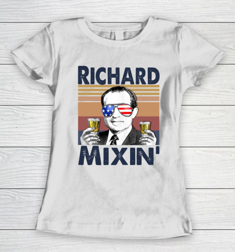Richard Mixin' Drink Independence Day The 4th Of July Shirt Women's T-Shirt