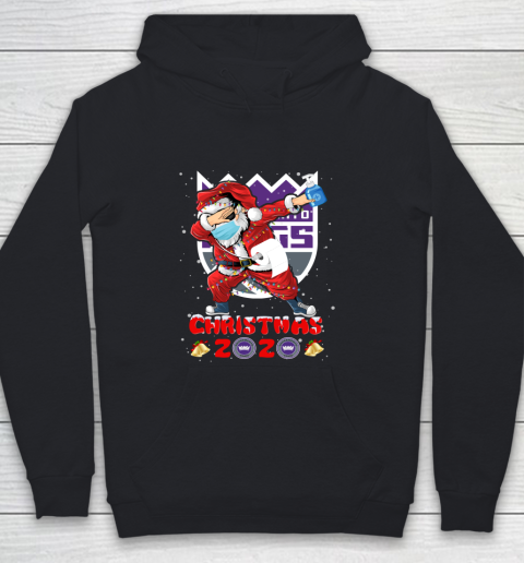 Sacramento Kings Funny Santa Claus Dabbing Christmas 2020 NBA Youth Hoodie