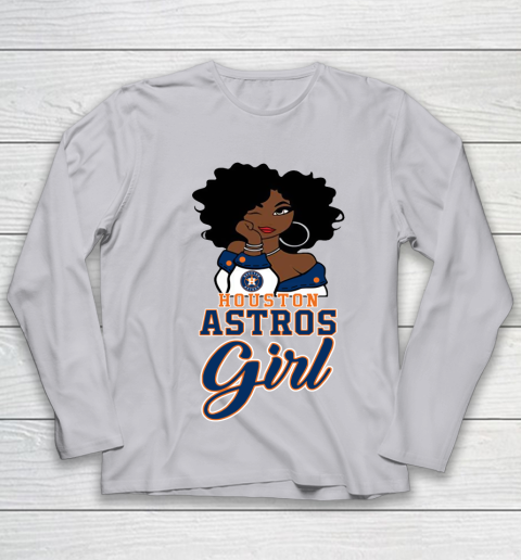 Houston Astross Girl MLB Youth Long Sleeve 5
