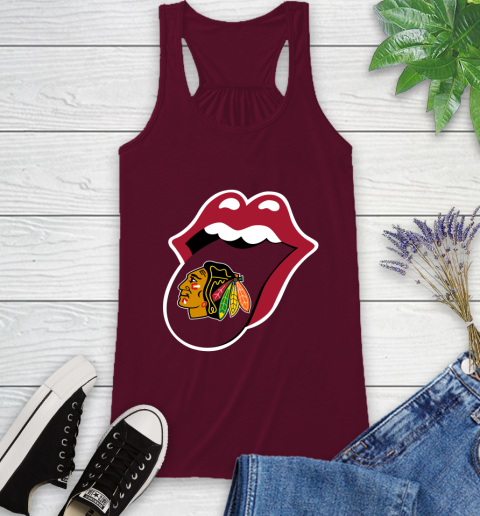 Chicago Blackhawks NHL Hockey Lips I Root For My Team Adoring Fan 39