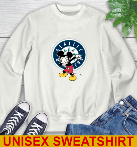 Seattle Mariners MLB Baseball Dabbing Mickey Disney Sports Sweatshirt