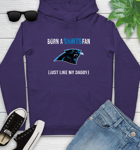 NFL Carolina Panthers Football Loyal Fan Just Like My Daddy Shirt Youth Hoodie 5