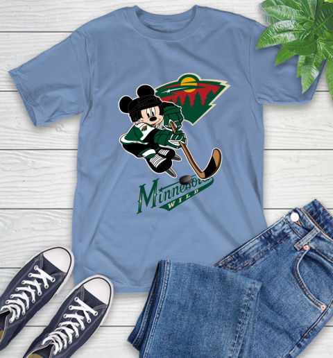 NHL Minnesota Wild Mickey Mouse Disney Hockey T Shirt T-Shirt 11