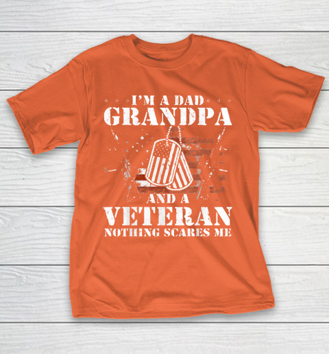 Grandpa Funny Gift Apparel  I'm A Dad Grandpa Veteran Father's Day S T-Shirt 14