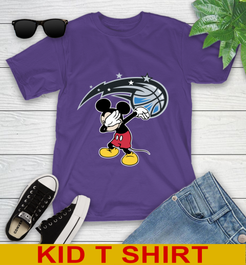 Orlando Magic NBA Basketball Dabbing Mickey Disney Sports Youth T-Shirt 4