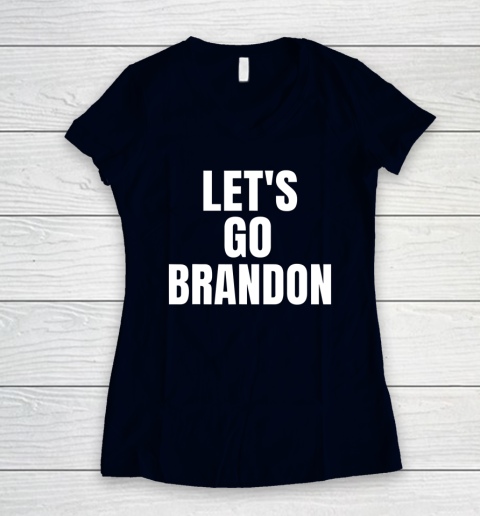 Let's Go Brandon FJB Women's V-Neck T-Shirt 2