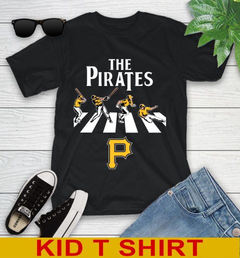 MLB Baseball Pittsburgh Pirates The Beatles Rock Band Shirt Youth T-Shirt