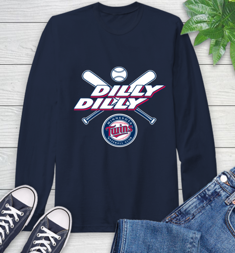 MLB Minnesota Twins Dilly Dilly Baseball Sports Long Sleeve T-Shirt 4