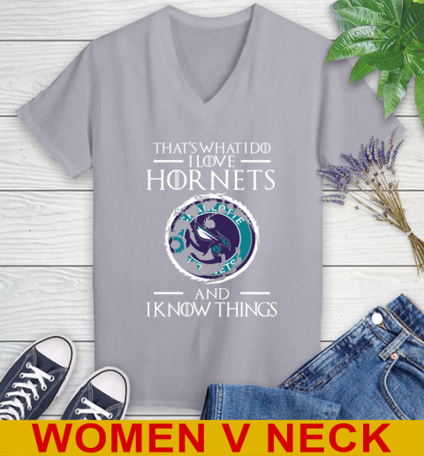Charlotte Hornets NBA Basketball That's What I Do I Love My Team And I Know Things Game Of Thrones 76