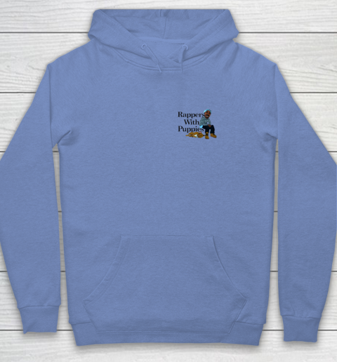 Rappers With Puppies Front and Back Youth Hoodie 7