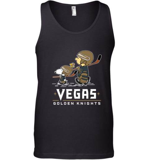 Let's Play Vegas Golden Knights Ice Hockey Snoopy NHL Tank Top