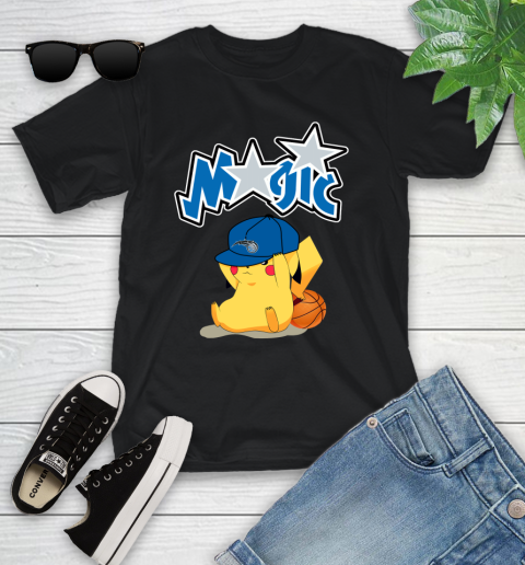 NBA Pikachu Basketball Sports Orlando Magic Youth T-Shirt 2