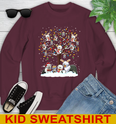 Old english Sheep dog dog pet lover light christmas tree shirt 112
