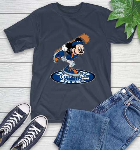NHL Hockey Edmonton Oilers Cheerful Mickey Disney Shirt T-Shirt 4