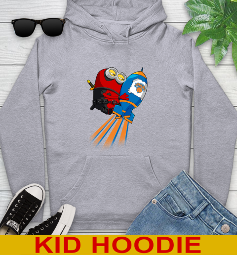 NBA Basketball New York Knicks Deadpool Minion Marvel Shirt Youth Hoodie 6